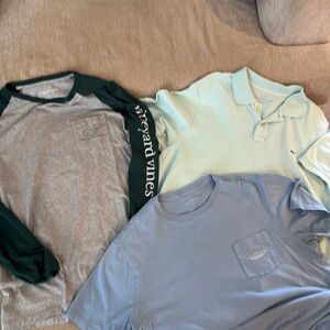 Lot of vineyard vine shirts- L